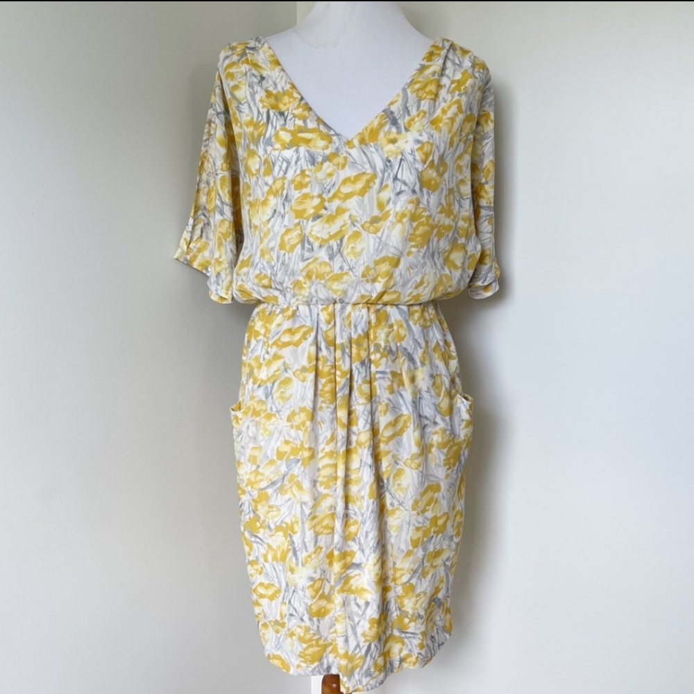 London Times floral v neck dress